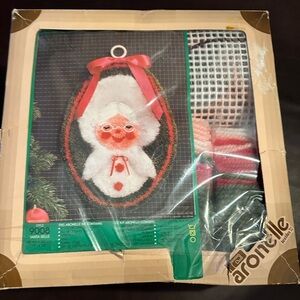 Vintage Mrs. Claus latch hook kit